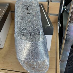 Shiny Clear Jelly Slipper